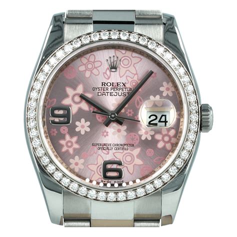 rolex flower dial datejust